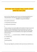 JEOPARDY MPO MANNO FINAL EXAM LATEST UPDATED 2024-2025