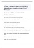  Comm 1000 Auburn University Study Guide Exam Questions And Actual Answers.