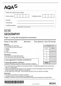 GCSE AQA May 2024 Geography Paper 1