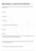 MS2- Module 2- Cardiovascular EAQ Quiz