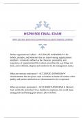 HSPM 500 FINAL EXAM WITH GUARANTEED ACCURATE ANSWERS |VERIFIED