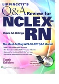 Lippincoflt's Q&A Review for  NCLEX-RN® TENTH  EDITION 