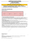 NR 341 Week 3 Case Study Exercise; Dysrhythmia Interpretation 1