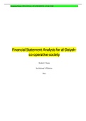 FINANCIAL STATEMENTS ANALYSIS