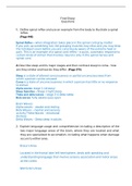 BIOS 252 Final Exam – Essay Questions and Answers  Define spinal reflex and use an example from the body to illustrate a spinal reflex.(Page 446) Describe sleep and its major stages and then contrast sleep to coma – how are they similar and how do they di