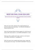 NEIEP 500 FINAL EXAM 2024.2025 WITH GUARANTEED ACCURATE ANSWERS |VERIFIED