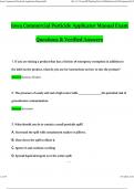 Iowa Commercial Pesticide Applicator Manual 2024 Questions and Verified Answers, 100% Guarantee Pass