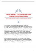 SYSML MODEL USER OMG-OCSMP-MU100 EXAM QUESTIONS |VERIFIED