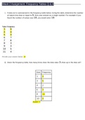 MATH 225N Week 2 Assignment: Frequency Tables (Q & A)