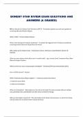 BONENT STAR RIVIEW EXAM QUESTIONS AND  ANSWERS (A GRADED) 