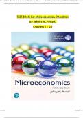 TEST BANK For Microeconomics Global Edition 9th Edition by Jeffrey M. Perloff, Verified Chapters 1 - 20, Complete