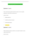 NSG6101 WEEK 10 KNOWLEDGE CHECK QUIZ / NSG 6101 WEEK 10 KNOWLEDGE CHECK QUIZ (LATEST-2021): NURSING RESEARCH METHODS: SOUTH UNIVERSITY |100% CORRECT ANSWERS, DOWNLOAD TO SCORE “A”|