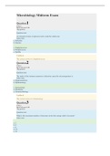 BIO 250 Microbiology Midterm Exam (Straighterline)