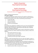 Stahl's Essential Psychopharmacology Neuroscientific Basis and Practical Applications TESTBANK/STUDY GUIDE