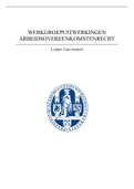 Overzichtelijke Werkgroep Uitwerkingen Arbeidsovereenkomstenrecht + Tentamentips