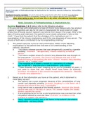 Basic Concepts of Pathophysiology & Implications for Nursing /ANSWERS & RATIONALES to ASSIGNMENT #1