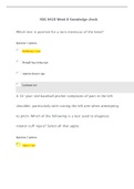 NSG6420 WEEK 8 KNOWLEDGE CHECK QUIZ / NSG 6420 WEEK 8 QUIZ (KNOWLEDGE CHECK) : SOUTH UNIVERSITY |100% CORRECT ANSWERS, DOWNLOAD TO SCORE “A”|