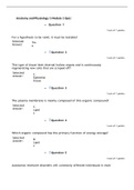 Anatomy and Physiology 1 Module 1 Quiz & Answers: ( latest update 2021 )