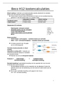 Bedrijfseconomie samenvatting H12 kostencalculaties