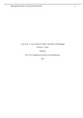 ECO 550 Managerial Economics And Globalization: Case Study 2: Cases Analysis of Risk, Uncertainty and Managing Incentives 