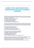 LIBERTY UNIVERSITY ANCC PMHNP ACTUAL EXAM QUESTIONS (2022/2023),VERIFIED 100% AND GRADED A+. DOWNLOAD TO PASS