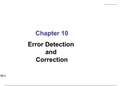 Error Detection and Correction