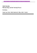 TEST BANK Pharmacology and the Nursing Process 9th Edition Linda Lane Lilley, Shelly Rainforth Collins, Julie S. Snyder ( ALL CHAPTERS COVERED) 2021