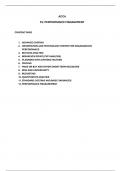 ACCA F5: PERFORMANCE MEASUREMENT CLASS NOTES