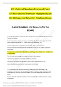 RN ATI Maternal Newborn Proctored Exam 2021