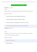 NSG 6999 WEEK 1, 2, 3, 4, 5, 6, 7, 8, 9, 10 KNOWLEDGE CHECK QUIZ / NSG6999 WEEK 1 TO WEEK 10 KNOWLEDGE CHECK QUIZ (NEWEST-2021, 2021): SOUTH UNIVERSITY |100% VERIFIED AND CORRECT ANSWERS|