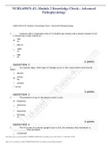 NURS-6501N-43--Module 2 Knowledge Check-- Advanced Pathophysiology