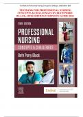 TESTBANK FOR PROFESSIONAL NURSING CONCEPTS & CHALLENGES BY BETH PERRY BLACK, 10TH EDITION/COMPLETE GUIDE 2024