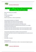 ASTR 1020 - Final Exam Questions and Answers Top Graded 2024