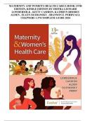 MATERNITY AND WOMEN'S HEALTH CARE E-BOOK 13TH EDITION, KINDLE EDITION BY DEITRA LEONARD LOWDERMILK , KITTY CASHION, KATHRYN RHODES ALDEN , ELLEN OLSHANSKY , SHANNON E. PERRY/ALL CHAPTERS 1-37/COMPLETE GUIDE 2024