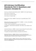 ACS-Airman Certification Standards Part 4 Questions and Answers (Graded A)