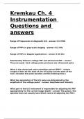 Kremkau Ch. 4 Instrumentation Questions and answers.