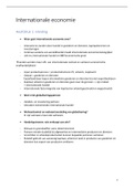 Samenvatting  Internationale Economie (B3G311)