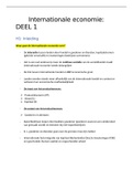 Samenvatting  Internationale Economie (B3GG311)