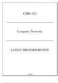 (LU) CSIS 535 - Computer Networks - Latest Midterm Review 20242025