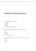 NBDHE Board Study Exam Questions and Answers