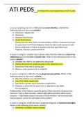 ATI PEDS_ATI PEDIATRIC EXAM QUESTION STUDY GUIDE