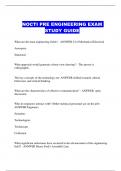  NOCTI PRE ENGINEERING EXAM STUDY GUIDE