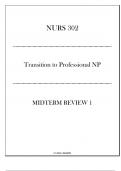 (UMGC) NURS 302 Transition to Professional NP - Midterm Review 1 20242025