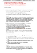 Chapter 09: Epidemiological Applications Stanhope: Foundations for Population Health in Community/Public Health Nursing, 5th Edition,100% CORRECT