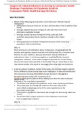 Chapter 05: Cultural Influences in Nursing in Community Health Stanhope: Foundations for Population Health in Community/Public Health Nursing, 5th Edition,100% CORRECT