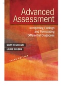 Advanced Assessment Interpreting Findings and Formulating Differential Diagnoses