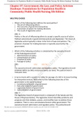 Chapter 07: Government, the Law, and Policy Activism Stanhope: Foundations for Population Health in Community/Public Health Nursing, 5th Edition,100% CORRECT