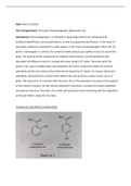 CHM 205 Experiment 3 Thin layer chromatography lab report