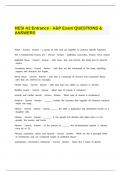 HESI A2 Entrance - A&P Exam QUESTIONS & ANSWERS