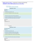 BIO201_MH_V3 Topic 1:  Introduction to Anatomy and Physiology (Graded A+) Quiz/ Latest Update; 35 out of 35 (100%)